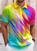 Trendy short-sleeve polo shirt with fierce wolf graphic, stylish and eye-catching.