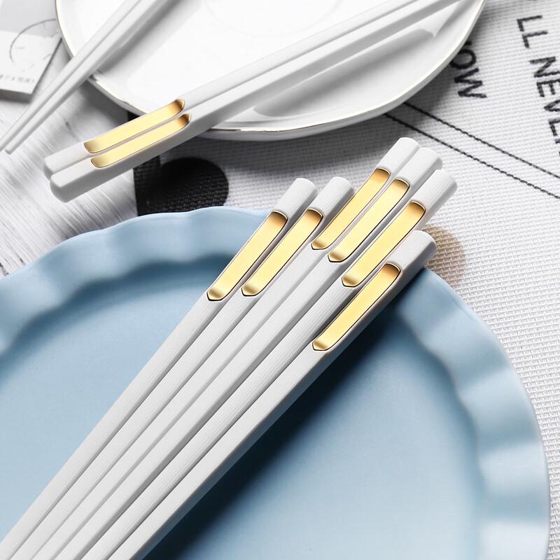 Ru Han White Gold-Tipped Chopsticks