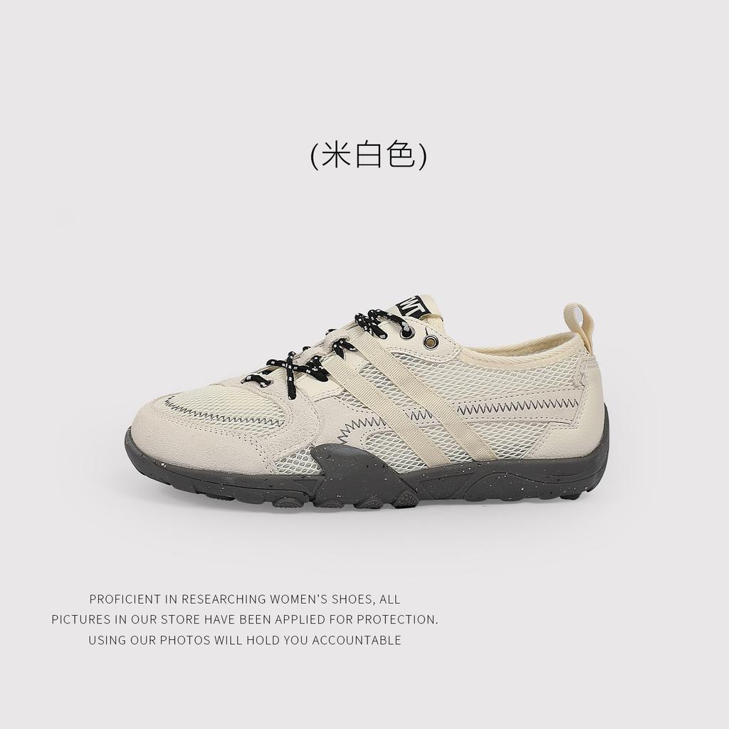 Retro German Training Shoes Women'S Lace-Up Flat-Bottomed Sports And Leisure Shoes