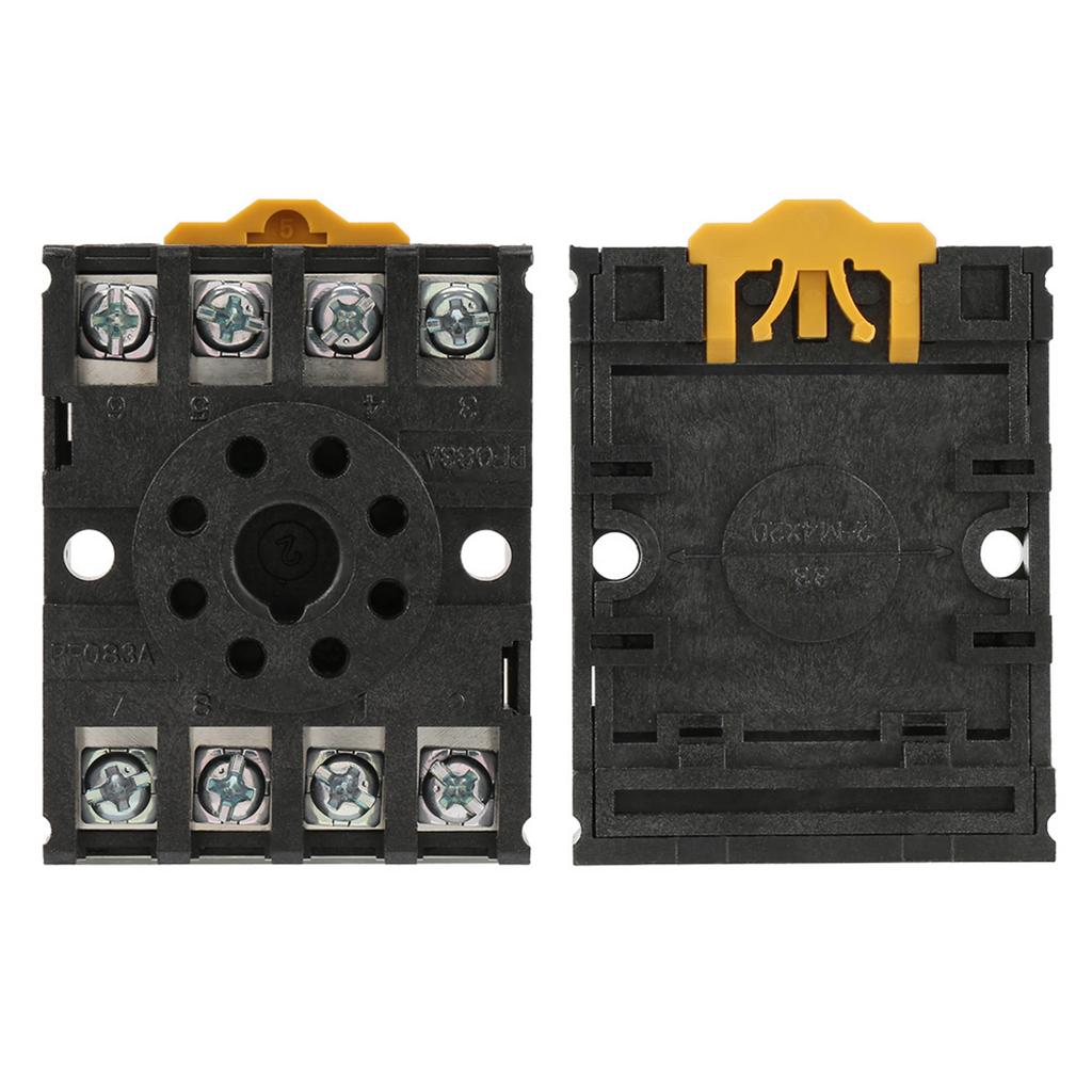 PF083A 8 Pins Power Relay Base Socket for MK2P AH3 Time Relay 8 Pins Relay Base
