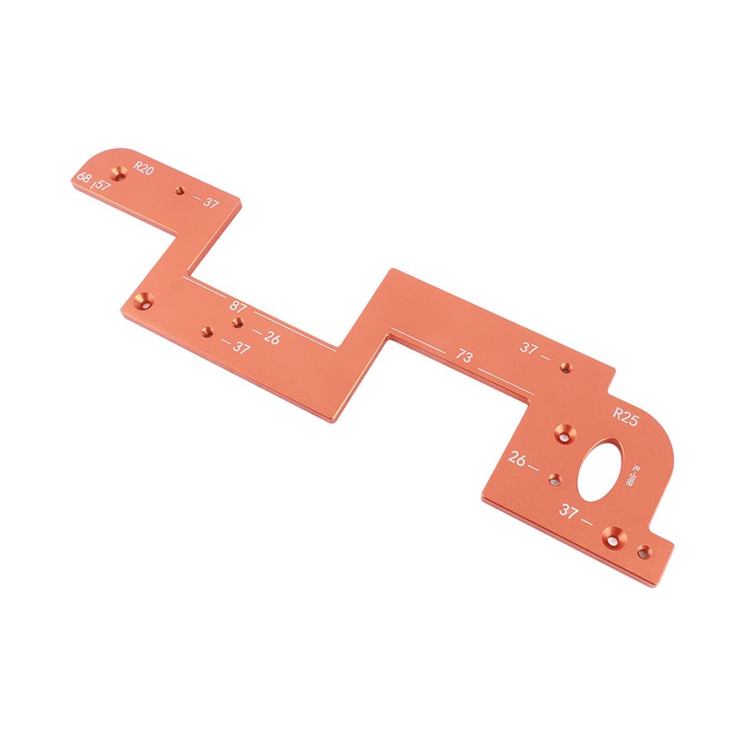 ARC Grooving Auxiliary Tool Anti Slip Easy to Operate Cabinet Door Slot Position Template for Woodworking Tool 6mm