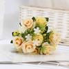 1 Mazzo di Rose Simulate Fiori Artificiali Mazzo Accessorio per Fotografia per Bouquet da Sposa Decorazione per la Casa Accessori per Feste