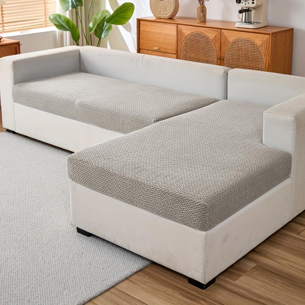 2pcsset Jacquard Soft Sofa Cover Twill Elastic Sofa Furniture Protector for Living Room Dustproof Sofa Cushion Cover Set M L-shaped 2990₽