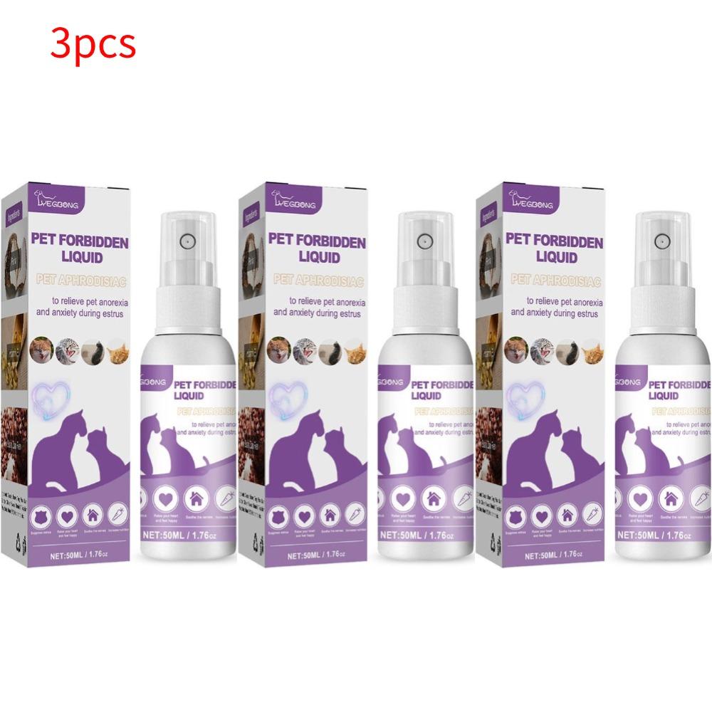50ml Haustier Beruhigungsspray Verhindert Heulen Reduziert Angst Beruhigt Stimmung Haustier Hund Katze Läufigkeit Beruhigendes Verbotsspray Angstlinderung