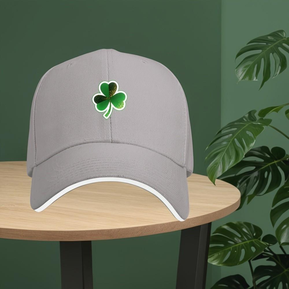 Shamrock Clover St Patrick Day Baseball Cap Polyester Breathable Sports Casual Outdoor Adjustable Hat