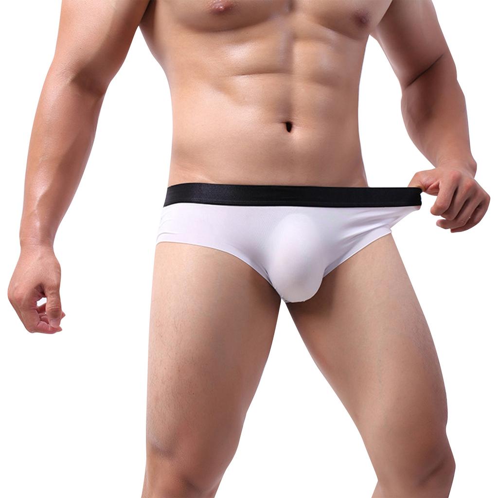 Herrenunterwäsche aus Eisseide, nahtlos, atmungsaktiv, bequeme Shorts