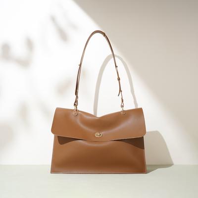 New Niche Design Shoulder Bag Commuter Leather Women's Bag Fashionable and Simple High-end Messenger Bag Versatile