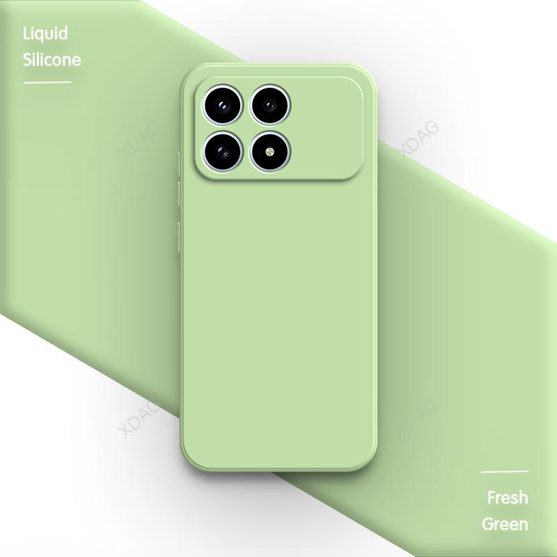 Oryginalne silikonowe etui na telefon do Xiaomi Poco F8 Pro Ultra 5G F8Pro F8Ultra Fundas Wysokiej jakości miękkie wewnętrzne pokrycie tylne z flokiem