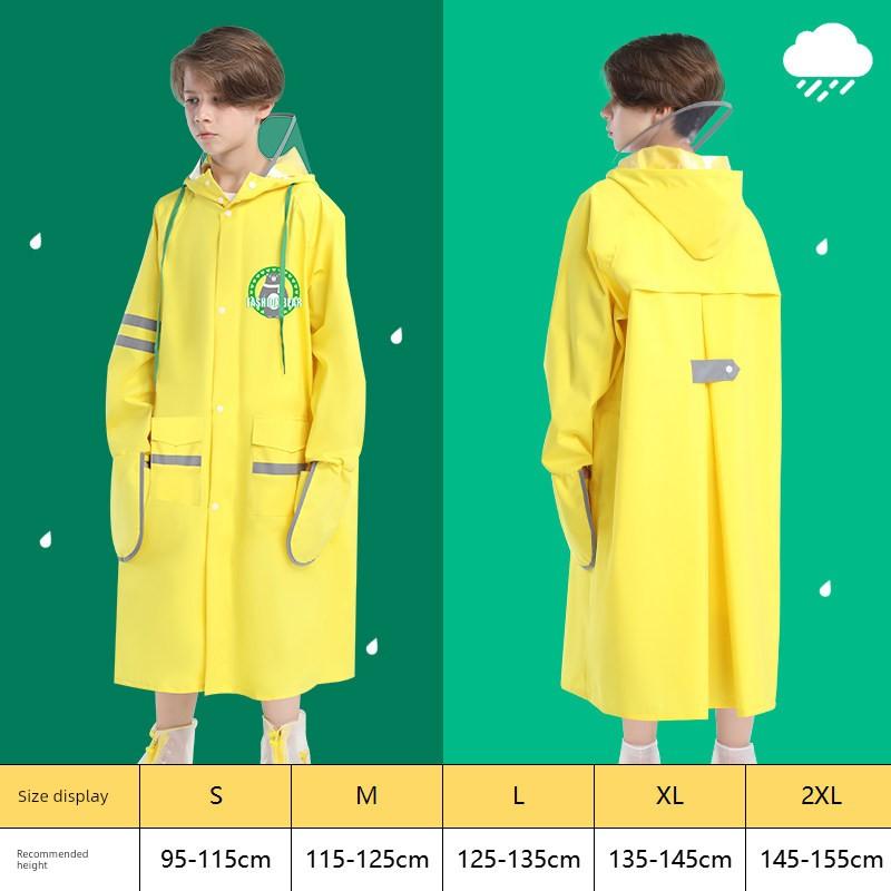 2023 New Model Children's Raincoat for Girls and Boys, Primary School Students' School Clothes with Backpack Space, Full-Body Rain Poncho for Older