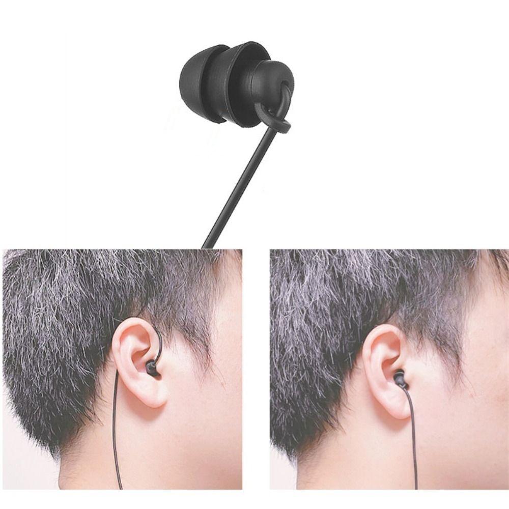 In Ear Single Side Earphone Heavy Bass Single Headphones 3.5mm Spring Earphones  Tablet PC