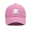 Urban Style Adjustable Baseball Cap with Skull Motif  Woven Polyester Hand WashDry Clean Unisex