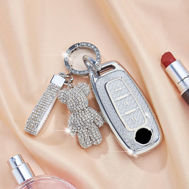 Crystal Tpu 3 Button For Nissan X-Trail T33 Rouge Kicks Pathfinder Rogue Versa Remote Auto Car Key Case Cover Fob