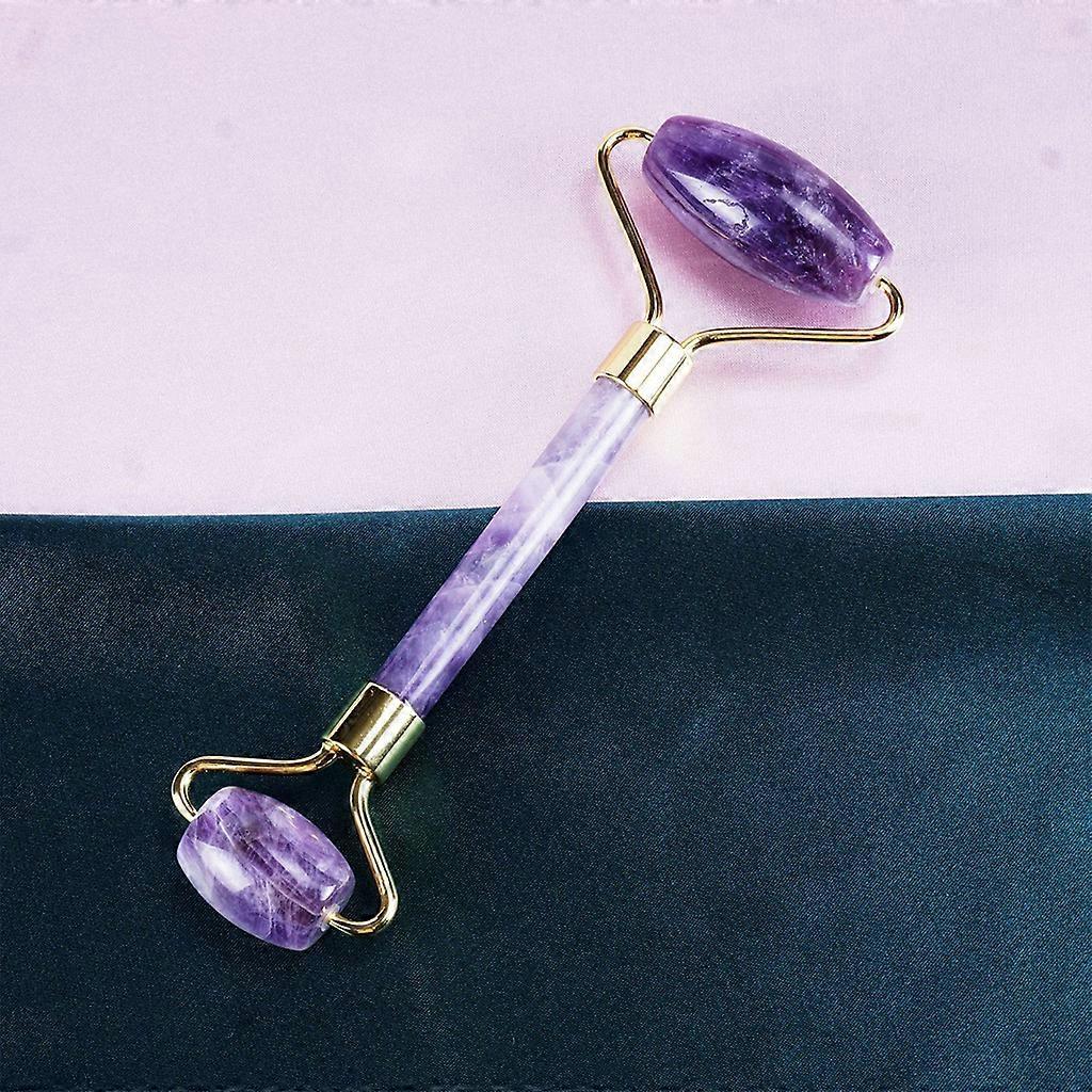 Roller Gua Sha, Amethyst Jade Face Roller Skin Care Tools,Beauty for Facial Massager,Eye Roller For Puffy Eyes,Self Care