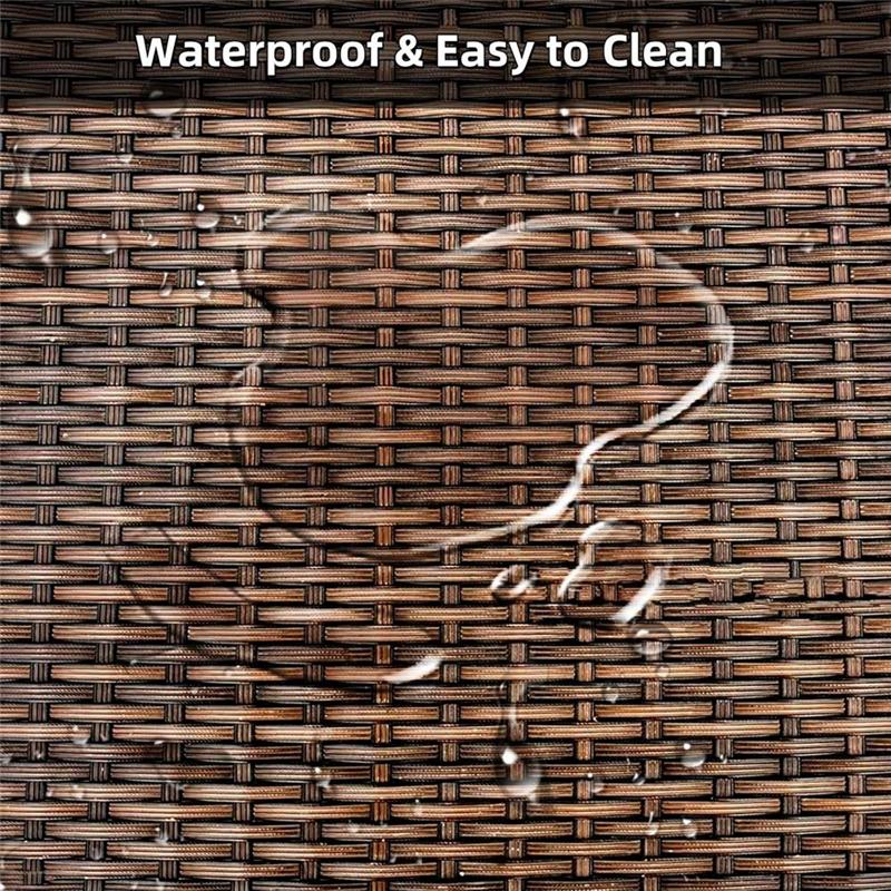 Wicker Repair Kit 459 Feet Rattan Patio Chair Sofa Furniture Repair Supplies,Gradiant Coffee Brown Extended Weave