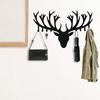 Antler Key Holder Wall Mounted Modern Metal Key Hanger Unique Deer Head Hook Creative Home Decor