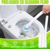 Disposable Toilet Brush Toilet Wand Refills Extended Handle With 12 Cleaner Refills Toilet Brush For Toilet Bowl Cleaners Bathroom Cleaning