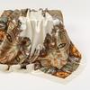 90*90cm Women's Hair Scarf Bonito Fashion Designer Paisley Foulard Soft Square Square Stem Silk Scarves