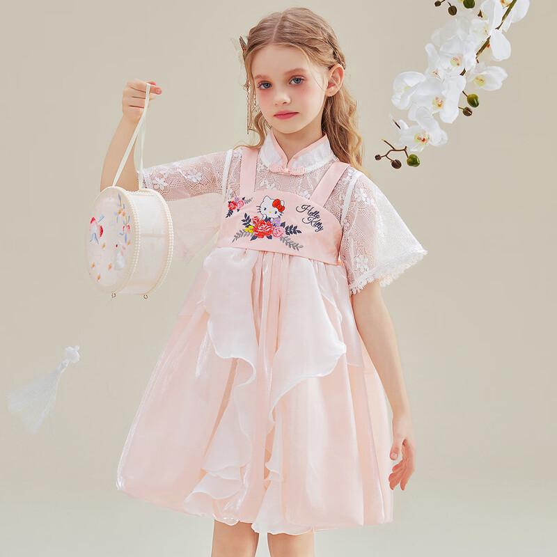 Hello Kitty Girls  Chinese Style Summer Princess Dress 130