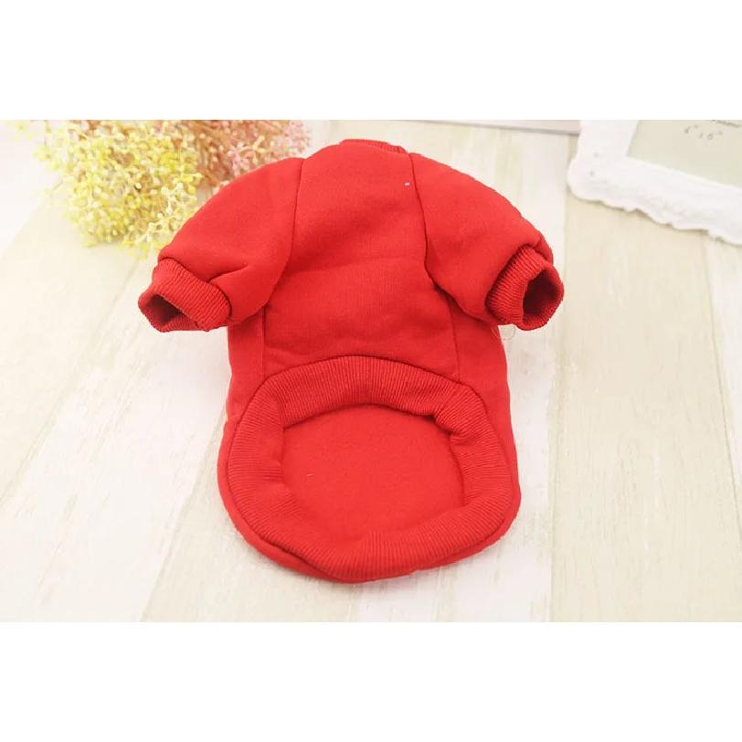2024 Warm Autumn Dog Coats Solid Soft Fleece Wear Cotton Winter Jackets Sweater Cat Lovely Outdoor Small Pet Product Clothes