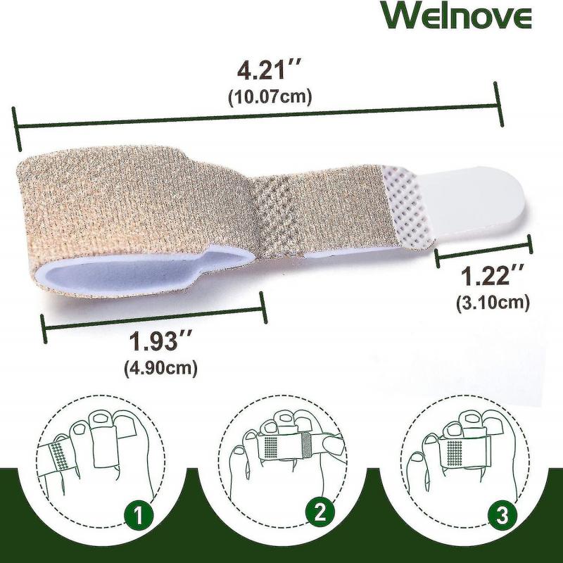 6-pack Of Hammer Toe Straighteners For Straightening Hammer Toes, Broken Toes, Crooked Toes And Overlapping Toes A