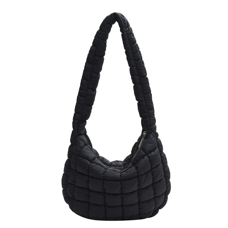 

WTEMPO Простые однотонные плиссированные сумки-облака Повседневные женские сумки через плечо Большой вместимости Сумки кроссбоди Сумки 36*8*25cm