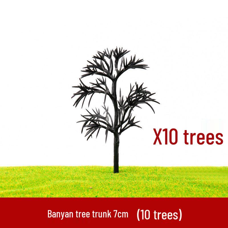 Banyan Tree DIY Sand Table Model: Green Trees for Scene Creation - Multiple Sizes Available