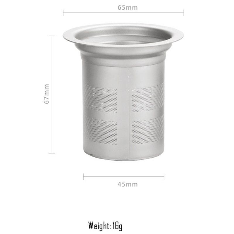 ABBP-Ultra-Dense Filter In Titanium For Tea, Coffee, Outdoor For Tea Set, For Tea Infuser Accessories, Water Cup Strainer/Separa