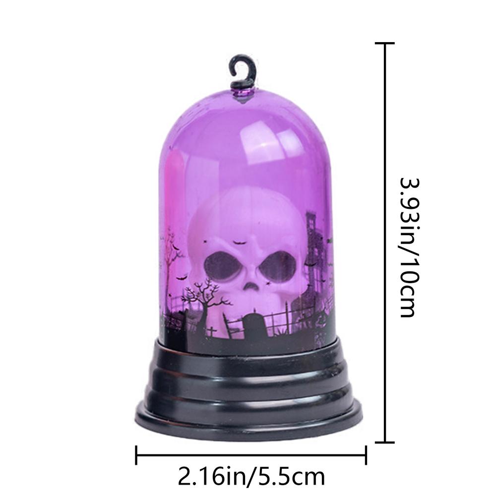 12Pcs Halloween Ghost LED Lights Ghost Pumpkin Lights Battery Powered Horror Desktop Decorations Multifunctional Decoration 12Pcs фиолетовый
