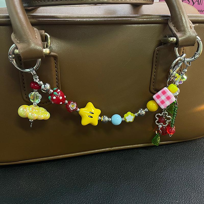 Mobile Phone Chain Color Bead Phone Hanging Chain Phone Case Pendant