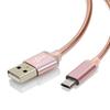Câble Chargeur Micro USB - Marque - Modèle - 1m - Métal - Rose