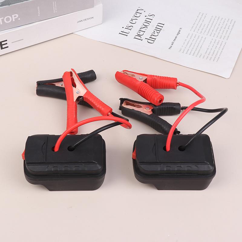 Car Lithium Battery Converter Charger Clip Auto Igniter Jump Starter For Makita Booster Cable Adapter Emergency Power Diy Tools