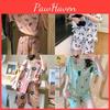 Pyjamas Women 2pcs Short Summer Sleeve Nightwear Tshirt Shorts Sleepwear Set