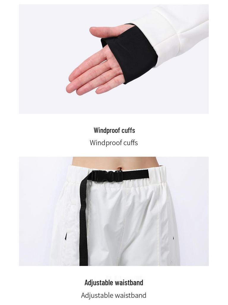 Oddivski Women's Soft Shell Ski Suit: Windproof Waterproof Hoodie Snowboard Jacket