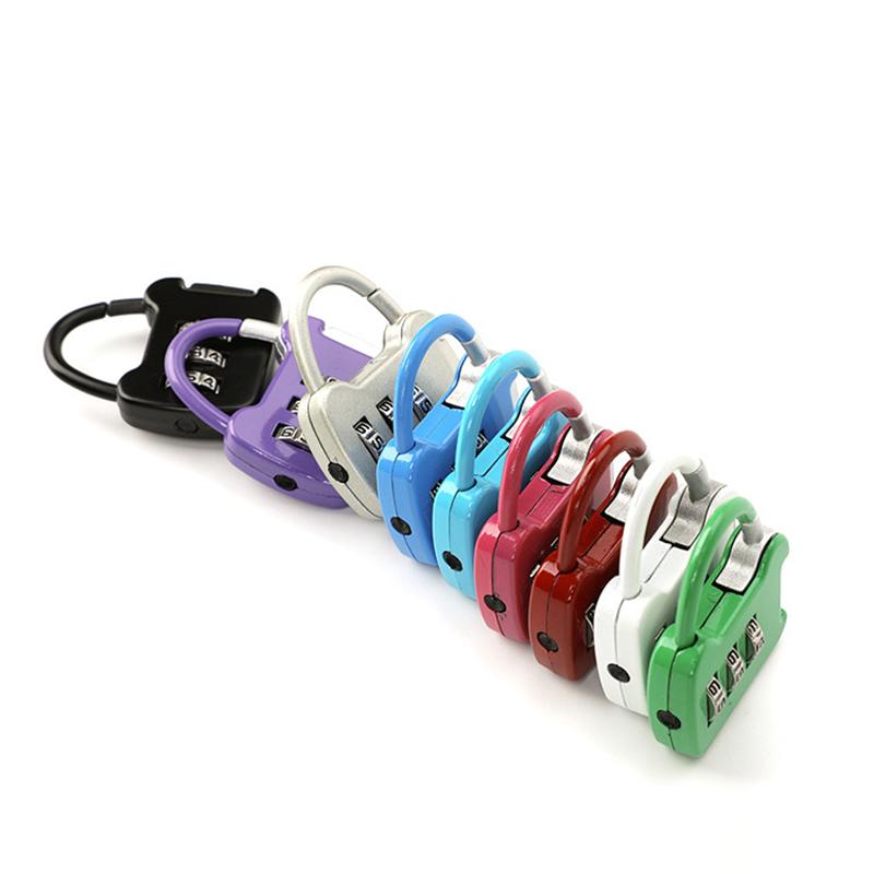 3 Dial Luggage Travel Digit Number Code Lock Combination Padlock Safe Lock For Gym Digital Locker Suitcase Drawer Lock Hardware