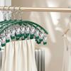 10-Piece Stainless Steel Sock Clips with Space-Saving Arc Design for Clothes Hanging