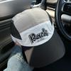 Black Korean Style Baseball Cap with Embroidered Letters Nylon Mesh for Men Women Outdoor Sports Running Cycling Casual Wear