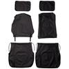 BONFORM Husa Scaun Scaun Conducere Camion Usor Fata 2 Piese Impermeabil Keitra 2014 Fata-2 Negru 2140-33BK