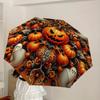 1pc Halloween Pumpkins Automatic Open/Close Umbrella, Folding Compact Umbrella with Lightweight Design for Women/Men Yy251028164