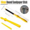 4Pcs Polishing Sandpaper Kits Sandpaper Flat File Wood Rasp File Set Sanding Paper Sand Tool with Plastic Stick