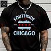 2026 Men T Shirt Chicago Flag Skyline Graphic Motorcycle T-Shirt Men‘s Summer Short Sleeve Tops Tee
