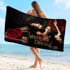 The Vampire Diaries Damon Salvatore Große Mikrofaser Strandtücher Schnelltrocknendes Handtuch Sandstrandtücher Poolhandtuch