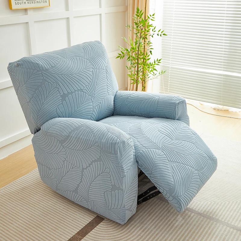 4Pcs/Set Jacquard Elastic Recliner Chair Cover Armchair Cover Relax Stretch Anti-Slip Sofa Slipcovers For Living Room Home Decor