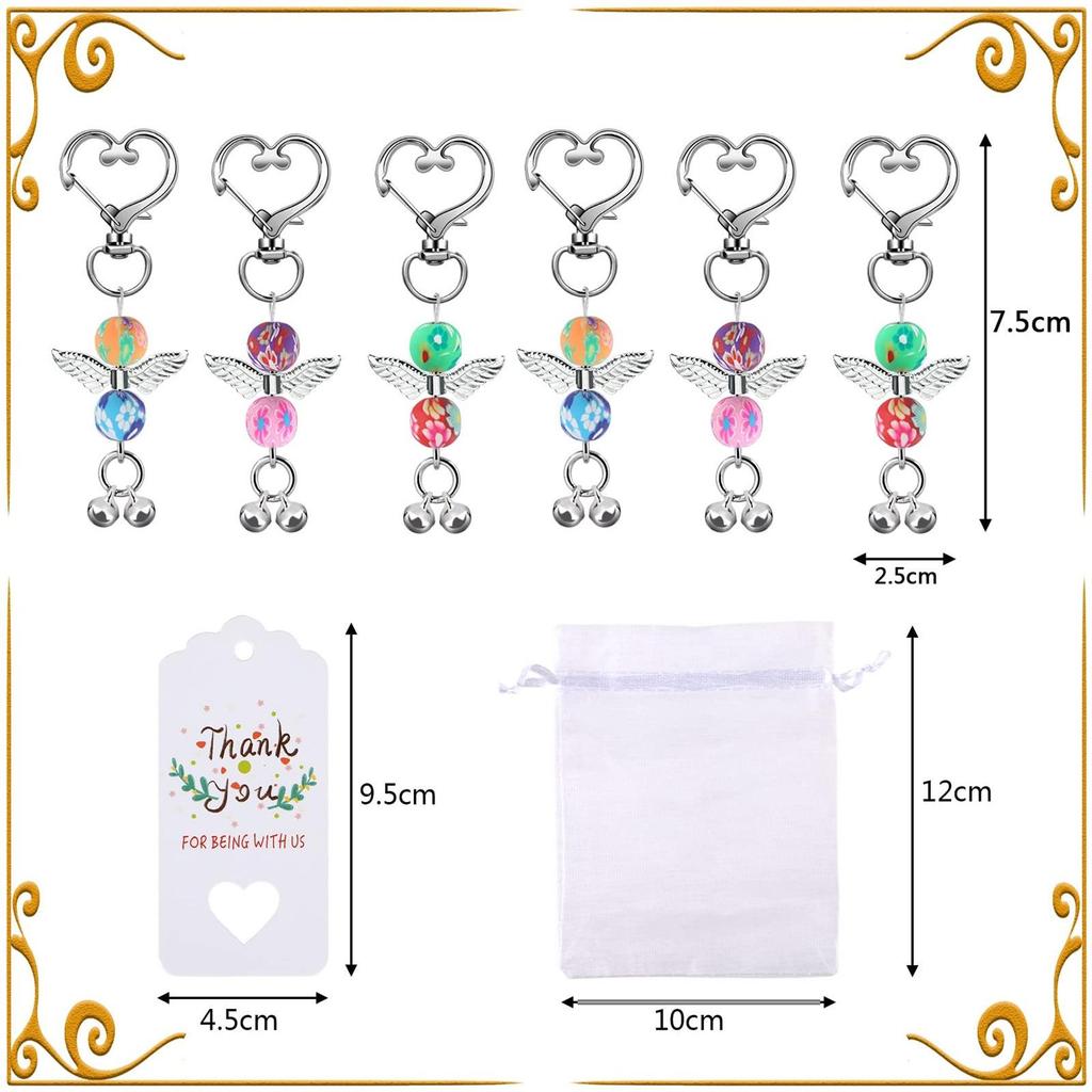 Guardian Angel Keychain: Perfect Thank You Gift for Weddings, Birthdays, Baptisms, Communions, and Gatherings.