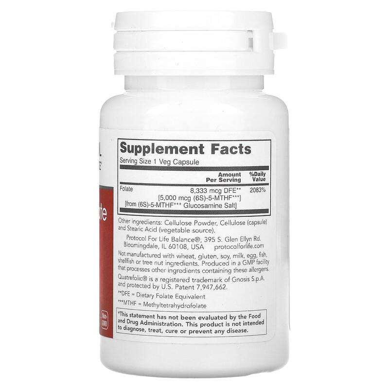 5-Methyl Folate, 5,000 mcg , 50 Veg Capsules
