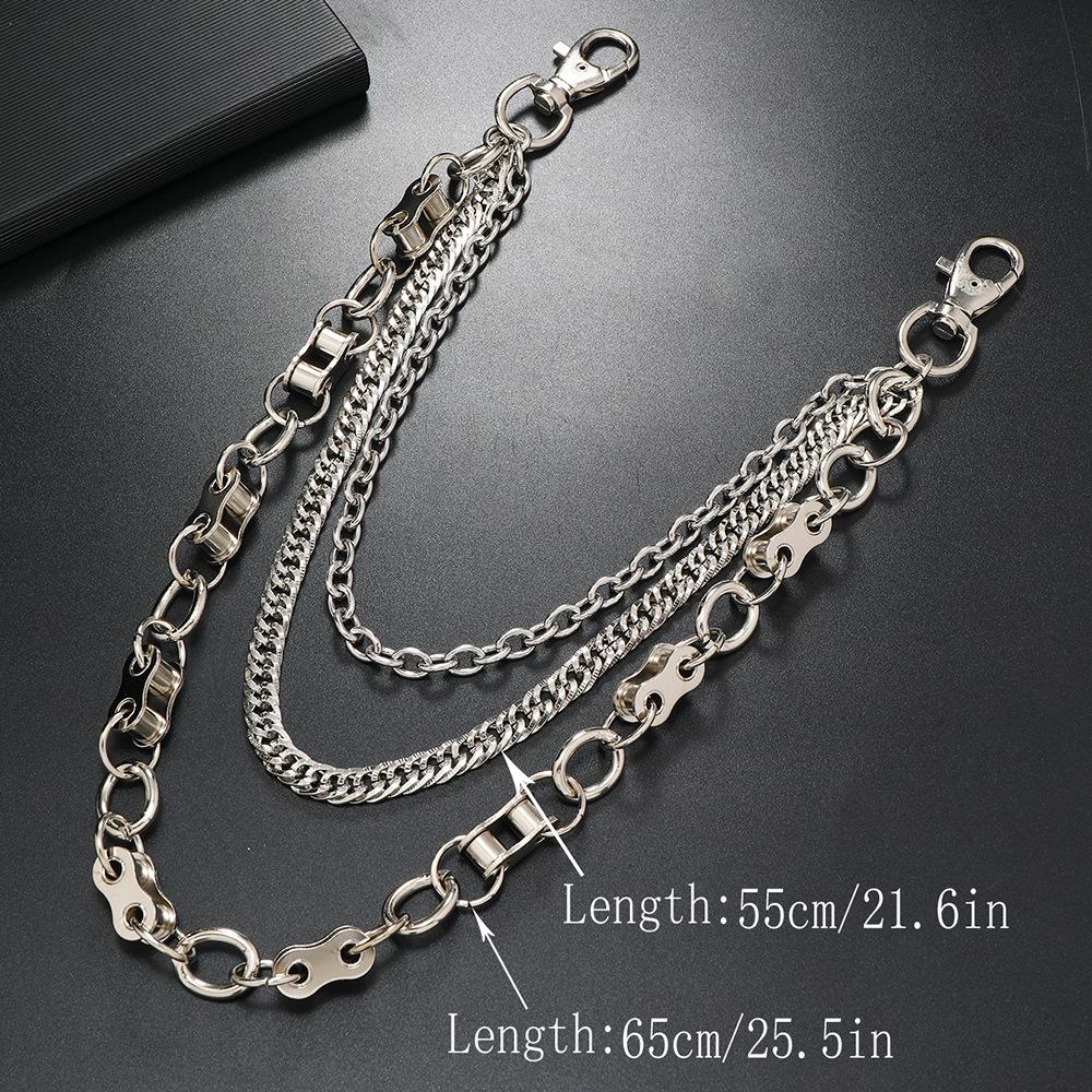 European and American New Multi-layer Chain Trouser Chain Personalized Punk Waist Chain Hip-hop Trend Jewelry Jeans Accessories