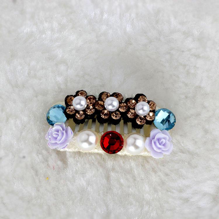 Handmade Rhinestone Dog Hair Clip for Yorkshire Terrier & Maltese