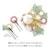 3-Piece Tsumami Zaiku Hair Accessory Set for Coming-of-Age Ceremony, Furisode Kimono, Hakama, Graduation, Yukata, and Juzan-mde - Flower Kanzashi