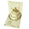 3D DIY Cartoon Music Light Birthday Cake Card