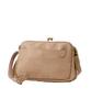 Natural Vintage Shoulder Bag with Wallet Function, Vintage, Freestanding Clasp Closure