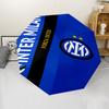 Inter Milan Theme Automatic Umbrella, Lightweight & Portable, 8 Rib, Perfect for Outdoor Travel, Birthdays, Christmas, Gifts.